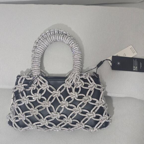 ROCKNOT The Transformer Crystal Cording Bag with Insert Black Bag / Crossbody - Picture 5 of 13